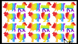 Cute Farm Animal Theme Rainbow Bubble Pop Game - Silicone Push Poke Bubble Wrap Fidget Toy - Press Bubbles to Pop the Bubbles Down - Bubble Popper Sensory Stress Toy Cow, Pig, Chicken, Horse