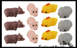 LAST CHANCE - LIMITED STOCK - SALE - Farm Animal Mochi Squishy Animals - Kawaii  - Sensory, Stress, Fidget Party Favor Toy