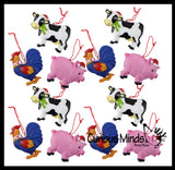 Cute Farm Animal Christmas Ornaments for Tree -  Christmas Holiday Decorations