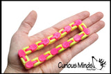 Click And Snap Fidget Toy - Chain Track - Bend and Twist In Wacky Crazy Shapes Puzzle