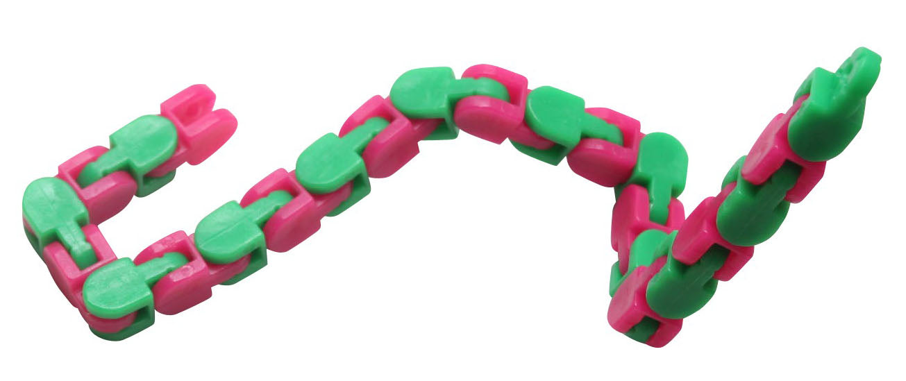 Click And Snap Fidget Toy - Chain Track - Bend and Twist In Wacky Craz