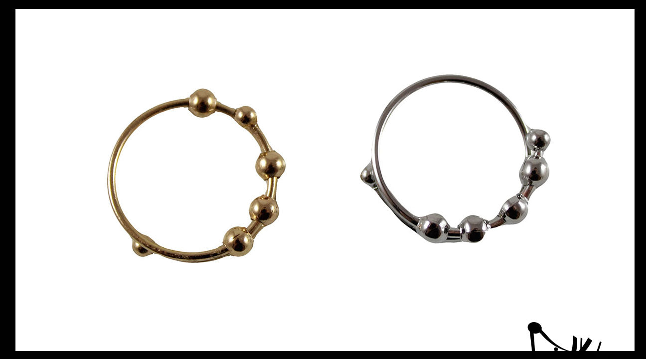 Spinning Bead Metal Fidget Ring - Wearable Fidget Jewelry - Wire Fidge ...