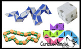 Fidget Set of 4 - Wacky Tracks, Twist Snake, Infinity Cube and Triangle - Fidget Toy -  - ADD Anxiety