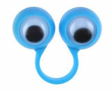 Finger Spies - Google Eye Finger Puppet Rings - Fun Bulk Novelty Toy - Googly Wiggle Eyeballs -  Goody Bags / Prizes / Rewards Box