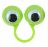 Finger Spies - Google Eye Finger Puppet Rings - Fun Bulk Novelty Toy - Googly Wiggle Eyeballs -  Goody Bags / Prizes / Rewards Box