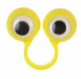 Finger Spies - Google Eye Finger Puppet Rings - Fun Bulk Novelty Toy - Googly Wiggle Eyeballs -  Goody Bags / Prizes / Rewards Box