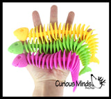 Stretchy Fishbone Animal Puffer Stretchy Noodle Toys - Fun Long Stretch Toys - Soft & Flexible - Fidget Sensory Toy - Stretchy Noodle String