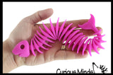 Stretchy Fishbone Animal Puffer Stretchy Noodle Toys - Fun Long Stretch Toys - Soft & Flexible - Fidget Sensory Toy - Stretchy Noodle String