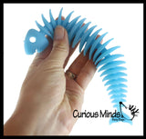 Stretchy Fishbone Animal Puffer Stretchy Noodle Toys - Fun Long Stretch Toys - Soft & Flexible - Fidget Sensory Toy - Stretchy Noodle String