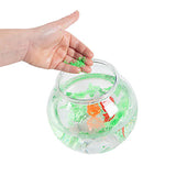 Fishbowl with Magic Sand and Fake Fish - Hydrophobic Play Sand - Build Underwater - Doesn't Get Wet - Stays Dry -  Novelty Trick  - Science Desktop Toy