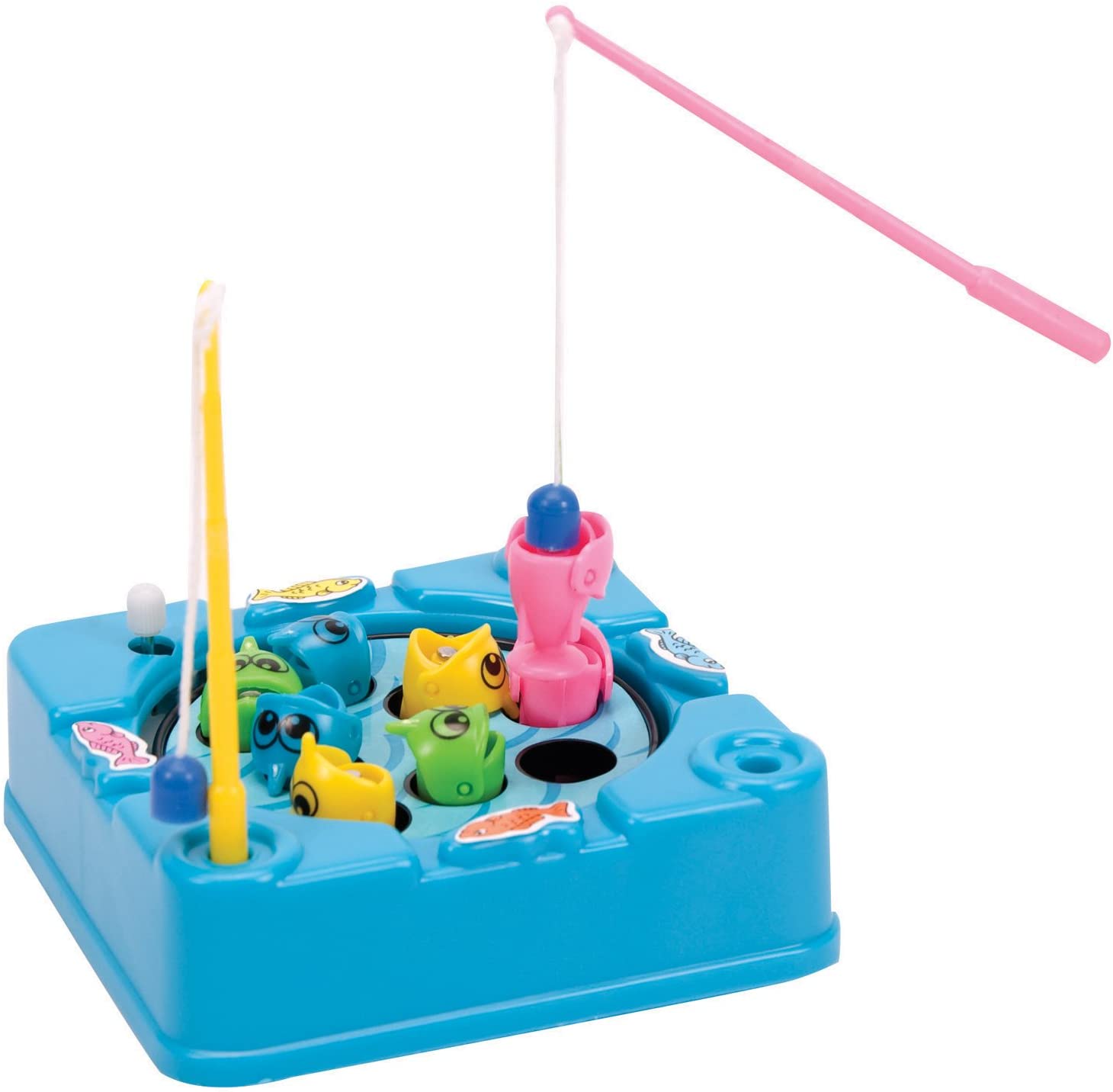 Mini Wind Up Gone Fishing Game - Magnetic Fishing Toy