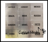 LAST CHANCE - LIMITED STOCK -  - SALE - Country & Flag Match - Montessori geography materials - Continent box