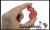 Large Flamingo Pencil Top Erasers - Novelty and Functional Adorable Eraser Novelty Treasure Prize, School Classroom Supply, Math Counters - Sorting - Party Favor, Pencil Topper