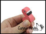Large Flamingo Pencil Top Erasers - Novelty and Functional Adorable Eraser Novelty Treasure Prize, School Classroom Supply, Math Counters - Sorting - Party Favor, Pencil Topper