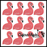 Large Flamingo Pencil Top Erasers - Novelty and Functional Adorable Eraser Novelty Treasure Prize, School Classroom Supply, Math Counters - Sorting - Party Favor, Pencil Topper