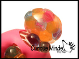 Flamingo Squishy Blob Mesh Ball with Soft Web - Squishy Fidget Ball