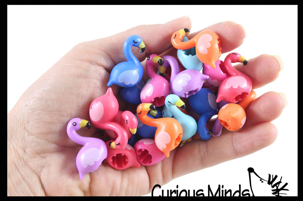 Adorable Soft Flamingo Pencil Toppers - Cute School Supply Gift - Desk Pet - Collectible Figurine