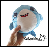 Cute Ocean Animal Plush Flip Inside Out Animals - Flip From One Animal to a Different Animal - Reversible
