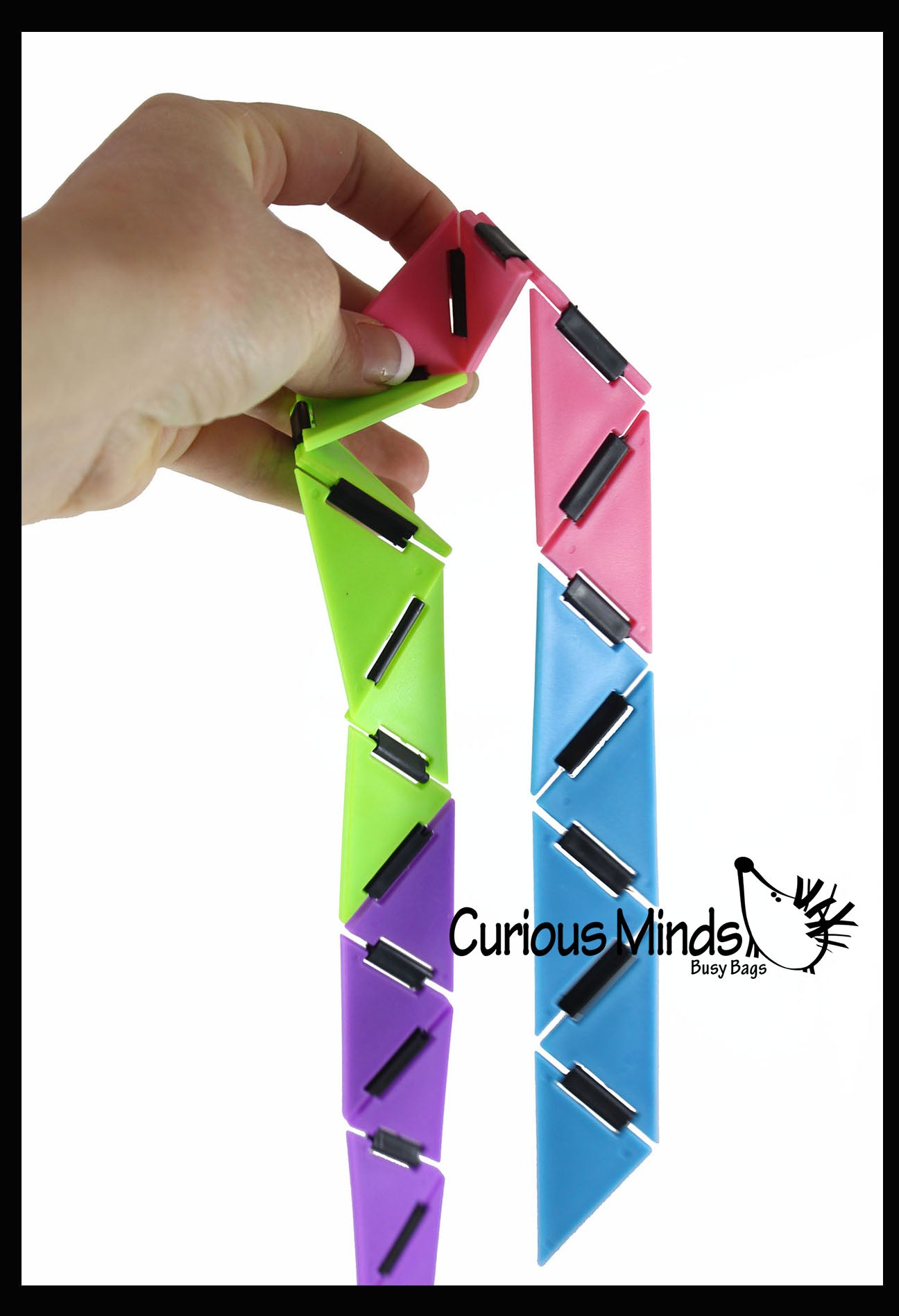 Triangular Toy Infinity Triangle - Magic Endless Folding Fidget Toy - Flip Over and O ...