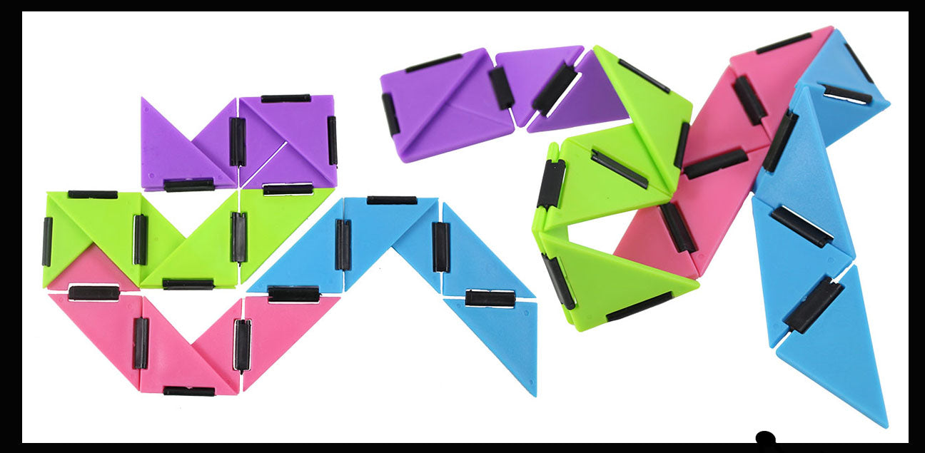 Infinity Triangle - Magic Endless Folding Fidget Toy - Flip Over and O