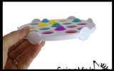 Go Pop Colorio Bubble Pop It Game - Silicone Push Poke Bubble Wrap Fidget Toy - Press Bubbles to Pop the Bubbles Down Then Flip it over and Do it Again - Sensory Stress Toy