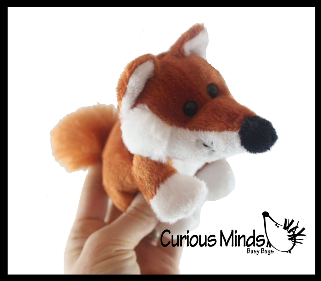 Cute Small Fox Plush Stuffed Animals- Adorable Mini Plushie Toy - Soft Animal Plushie Stuffie