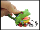 LAST CHANCE - LIMITED STOCK -CLEARNANCE - SALE - Light Up Frog Carabiner Keychain - Sensory Toy
