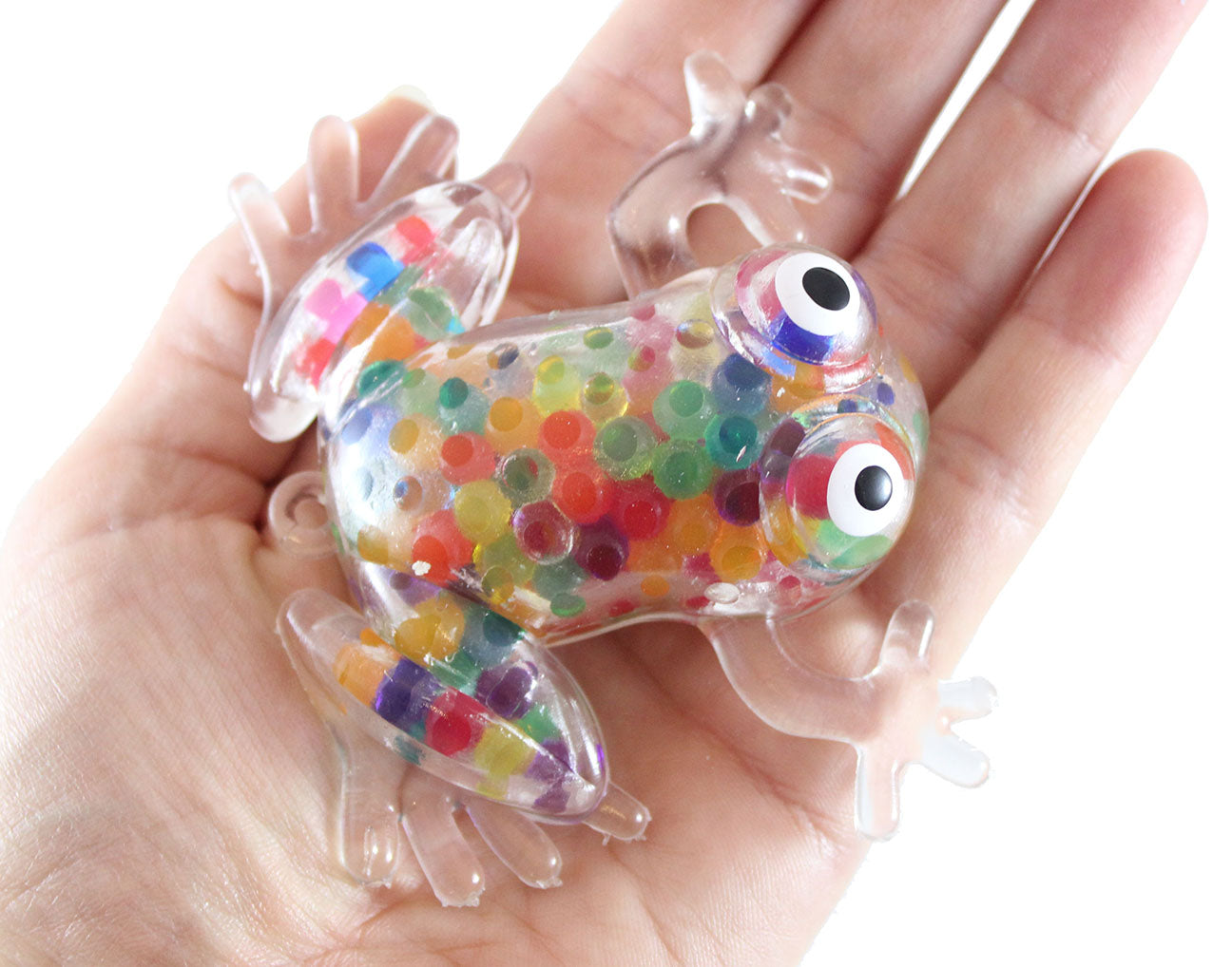 Frog Rainbow Water Bead Filled Squeeze Stress Ball - Sensory