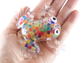 Frog Rainbow Water Bead Filled Squeeze Stress Ball  -  Sensory, Stress, Fidget Toy