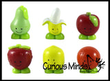 LAST CHANCE - LIMITED STOCK  - Cute Fruit Mini Food Figurines Replicas - Math Counters, Sorting or Alphabet Objects, Playsets