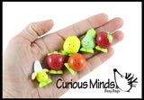 Cute Fruit Mini Food Figurines Replicas - Math Counters, Sorting or Alphabet Objects, Playsets