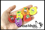 LAST CHANCE - LIMITED STOCK - CLEARANCE SALE - Fruit Erasers - Novelty and Functional Adorable Eraser Novelty Treasure Prize, School Classroom Supply, Math Counters - Sorting - Party Favor