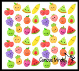 Fruit Mochi Squishy  - Adorable Cute Kawaii -  Cute Individually Wrapped Toys - Sensory, Stress, Fidget Party Favor Toy