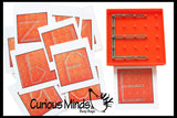 LAST CHANCE - LIMITED STOCK - SALE - Mini Geoboard (shape, alphabet and number cards available)