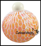 BULK - WHOLESALE -  SALE - Confetti Gel Filled Mesh Net Blob Ball - Squishy Fidget Ball