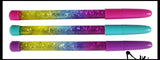 Liquid Dripping Pens with Glitter and Stars - Soothing and Calming Motion Pen - Liquid Timer Sensory Office Toy - Visual Stimulation