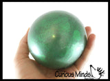 Air-Filled Glitter Ball - Unique Ball with Glitter Inside - Stress Sensory Toy