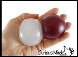 2" Metallic Glitter with Thick Gel Stress Ball - Squishy Gooey Sensory Squeeze Balls