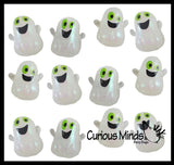 Glitter Gel Ghost Stress Balls - Sticky Ghosts Squeeze Fidget - Trick or Treat - Party Favors