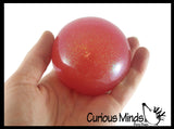 BULK - WHOLESALE -  SALE - Big 2.5" Glitter Stress Ball - Amazing Sticky Glob Balls - Squishy Gooey Squish Sensory Squeeze Balls