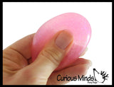 BULK - WHOLESALE - SALE - Individually Wrapped Small Amazing 1.5" Glitter Stress Ball - Ceiling Sticky Glob Balls - Squishy Gooey Shape-able Squish Sensory Squeeze Balls