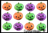 Glitter Gel Pumpkin Stress Balls - Sticky Pumpkins Squeeze Fidget - Trick or Treat - Party Favors