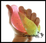 Glitter Sugar Ball - Glittery Shimmer Thick Glue/Gel Stretch Ball -Syrup Molasses   Ultra Squishy and Moldable Slow Rise Relaxing Sensory Fidget Stress Toy