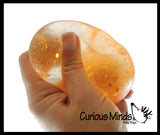 Glitter Sugar Ball - Glittery Shimmer Thick Glue/Gel Stretch Ball -Syrup Molasses   Ultra Squishy and Moldable Slow Rise Relaxing Sensory Fidget Stress Toy