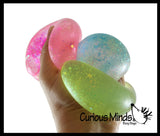 Glitter Sugar Ball - Glittery Shimmer Thick Glue/Gel Stretch Ball -Syrup Molasses   Ultra Squishy and Moldable Slow Rise Relaxing Sensory Fidget Stress Toy