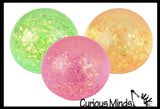 Glitter Sugar Ball - Glittery Shimmer Thick Glue/Gel Stretch Ball -Syrup Molasses   Ultra Squishy and Moldable Slow Rise Relaxing Sensory Fidget Stress Toy