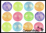 Glitter Sugar Ball - Glittery Shimmer Thick Glue/Gel Stretch Ball -Syrup Molasses   Ultra Squishy and Moldable Slow Rise Relaxing Sensory Fidget Stress Toy