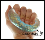 Glitter Sugar Ball - Glittery Shimmer Thick Glue/Gel Stretch Ball -Syrup Molasses   Ultra Squishy and Moldable Slow Rise Relaxing Sensory Fidget Stress Toy