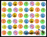 Plastic Glitter Spinning Tops Toy - Spin - Spinner Tops - Small Party Favor Goody Bag Filler - Prize Rewards