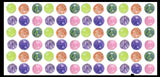 Small Amazing 1.5" Confetti Bead with Thick Gel Mold-able Stress Ball - Ceiling Sticky Glob Balls - Squishy Gooey Shape-able Squish Sensory Squeeze Balls